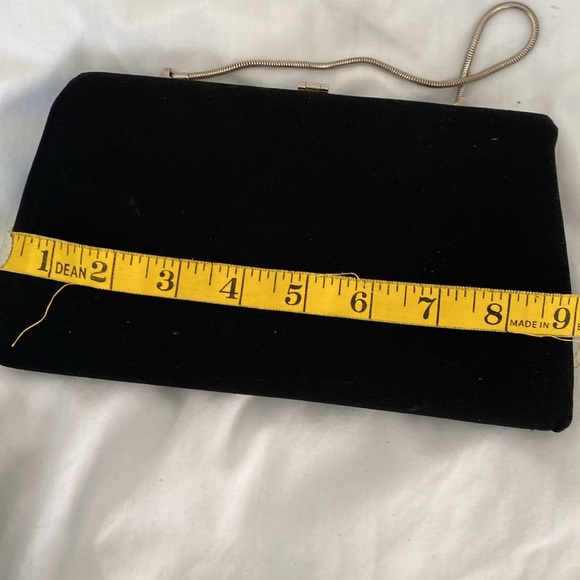 Elegant Black Clutch with Silver Accents - Picture 2 of 6